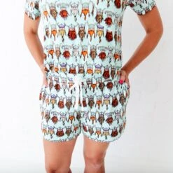 Nordic Dreams Women's V-Neck And Shorts Set 10 Nordic Dreams Women's V-Neck And Shorts Set -DREAMIERE Store nordicdreamswomensloungewear 6