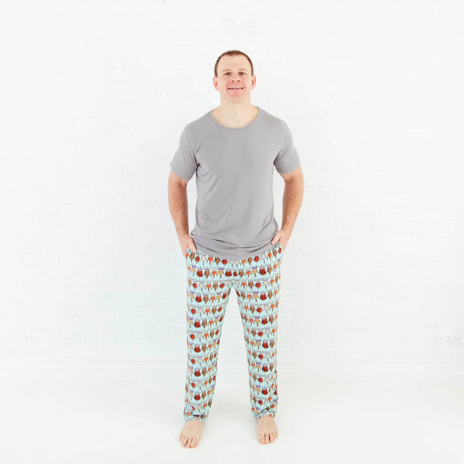 Nordic Dreams Men's Short Sleeve Loungewear 3 Nordic Dreams Men's Short Sleeve Loungewear