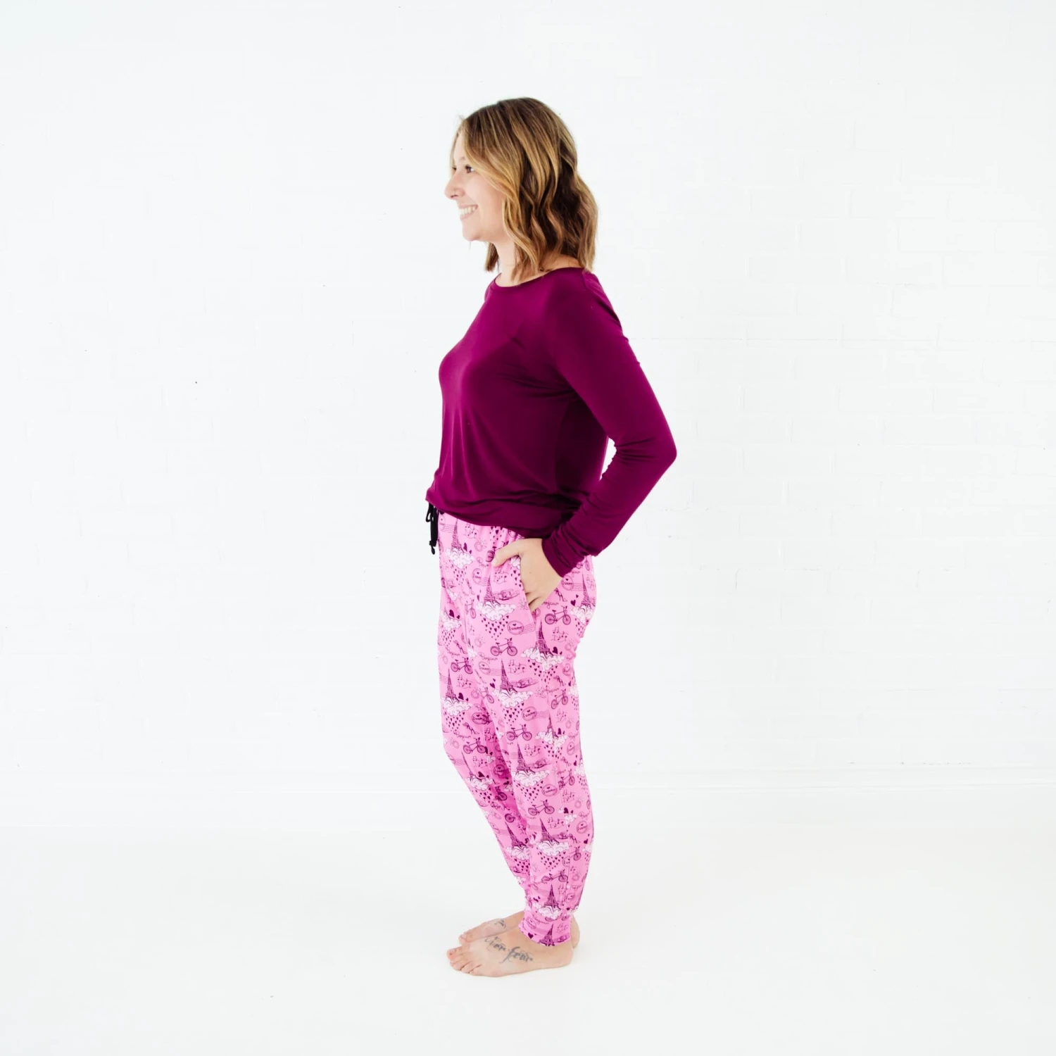 Eiffel For You Women's Long Sleeve Loungewear 6 Eiffel For You Women's Long Sleeve Loungewear - Image 4