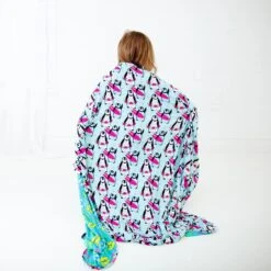 License To Chill Reversible Blanket 11 License To Chill Reversible Blanket -DREAMIERE Store penguinsconvertiblefootie 8