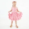 Stars And Strikes Ruffle Bottom Twirler Dress - Pastel Pink 2 Stars And Strikes Ruffle Bottom Twirler Dress - Pastel Pink -DREAMIERE Store pinkbaseballtwirlerdress