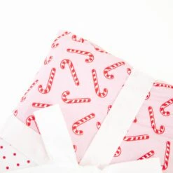Candy Cane Lane Ruffle Reversible Blanket - Pink 9 Candy Cane Lane Ruffle Reversible Blanket - Pink -DREAMIERE Store pinkcandycaneruffleblanket 2