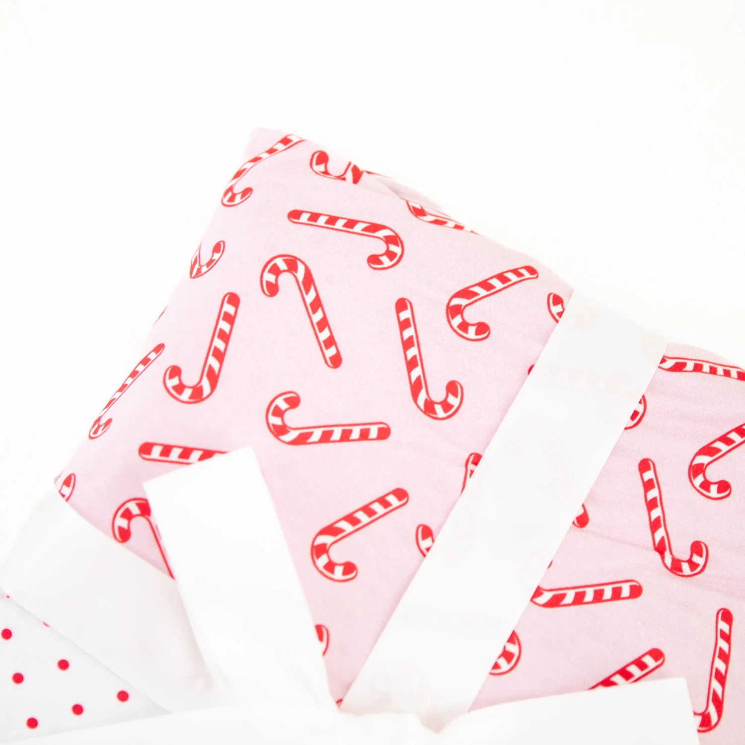 Candy Cane Lane Ruffle Reversible Blanket - Pink 6 Candy Cane Lane Ruffle Reversible Blanket - Pink - Image 4