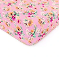 Flower Child Crib Sheet - Pink