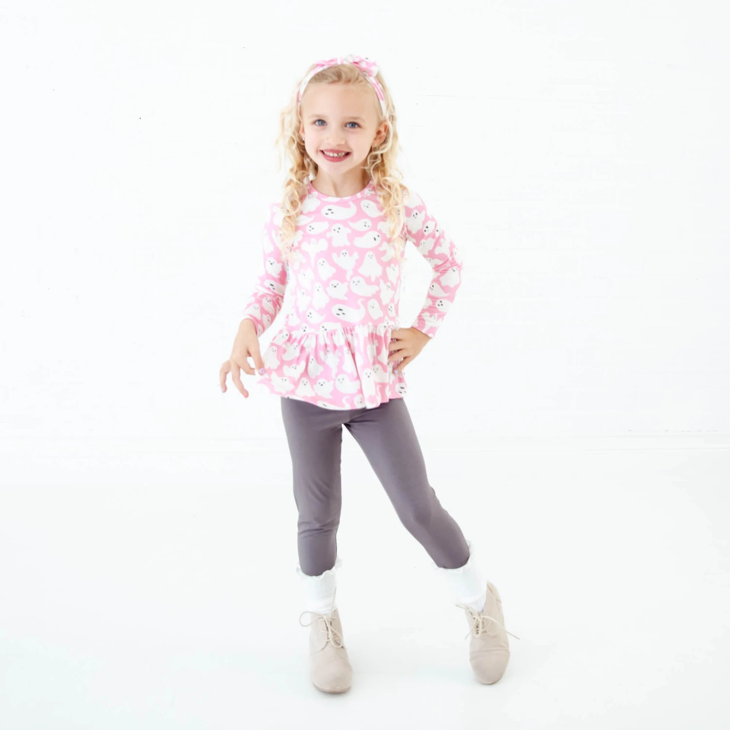 Paranormal Naptivity Long Sleeve Twirler Top And Pants Set - Pink 7 Paranormal Naptivity Long Sleeve Twirler Top And Pants Set - Pink - Image 5