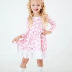 Paranormal Naptivity Ruffle Pocket Twirler And Shorts Set - Pink 11 Paranormal Naptivity Ruffle Pocket Twirler And Shorts Set - Pink -DREAMIERE Store pinkghostsdressandshortsset 3