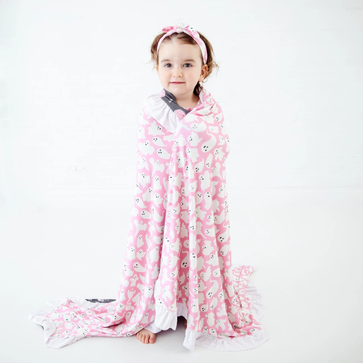 Paranormal Naptivity Ruffle Reversible Blanket - Pink 5 Paranormal Naptivity Ruffle Reversible Blanket - Pink - Image 3