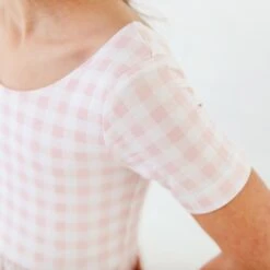 Pink Lemonade Leggy Romper -DREAMIERE Store pinkginghamSSleggyromper 3