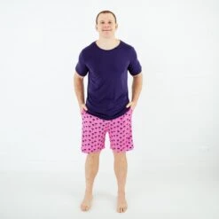 The Palm Life Men's Sleep Shorts And Tee
