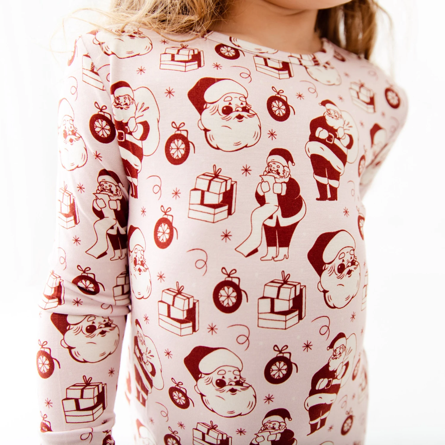 We Believe Two Piece Pajamas Set - Frosty Pink 4 We Believe Two Piece Pajamas Set - Frosty Pink - Image 2