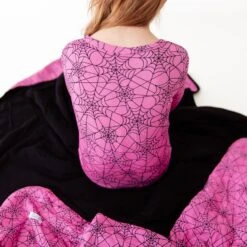 Dream Weaver Convertible Footie - Pink -DREAMIERE Store pinkspiderwebconvertiblefootie 11