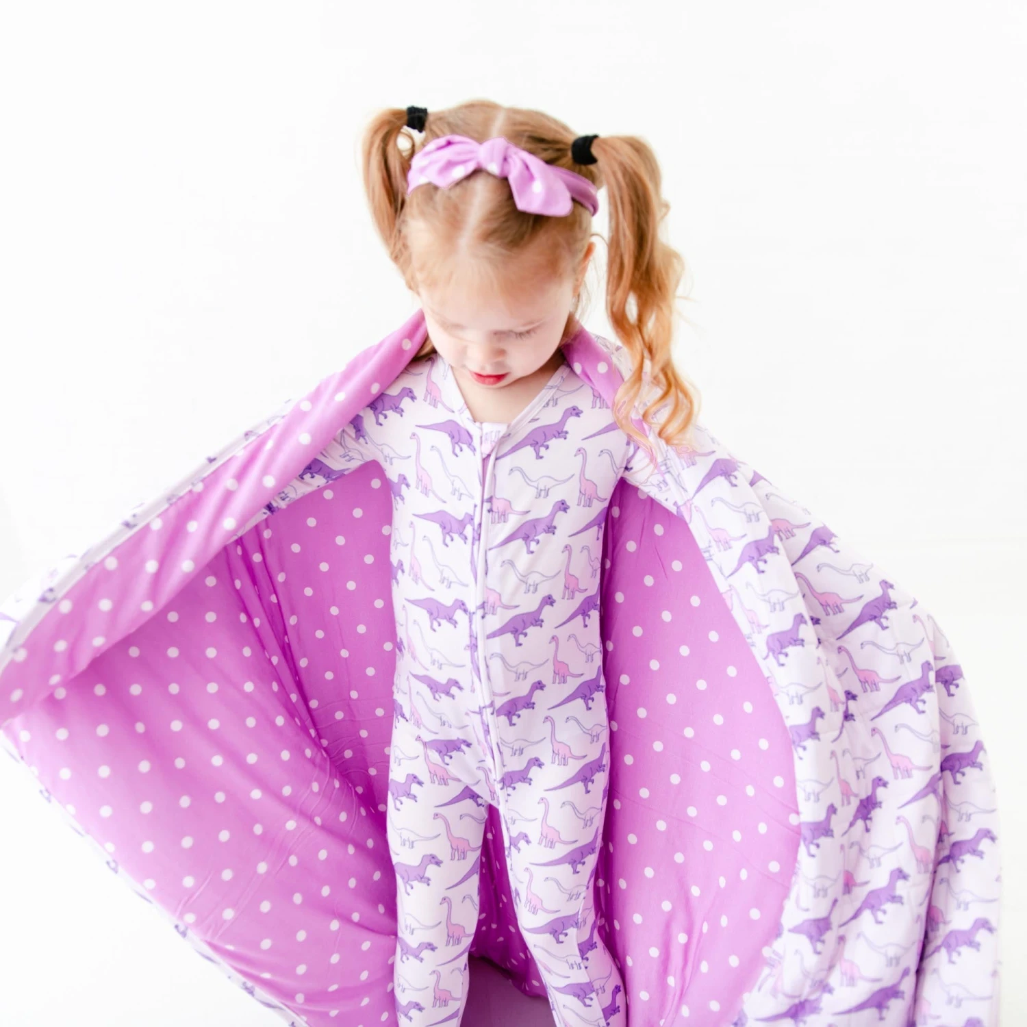 Land Before Bedtime Convertible Footie - Prehistoric Purple 5 Land Before Bedtime Convertible Footie - Prehistoric Purple - Image 3