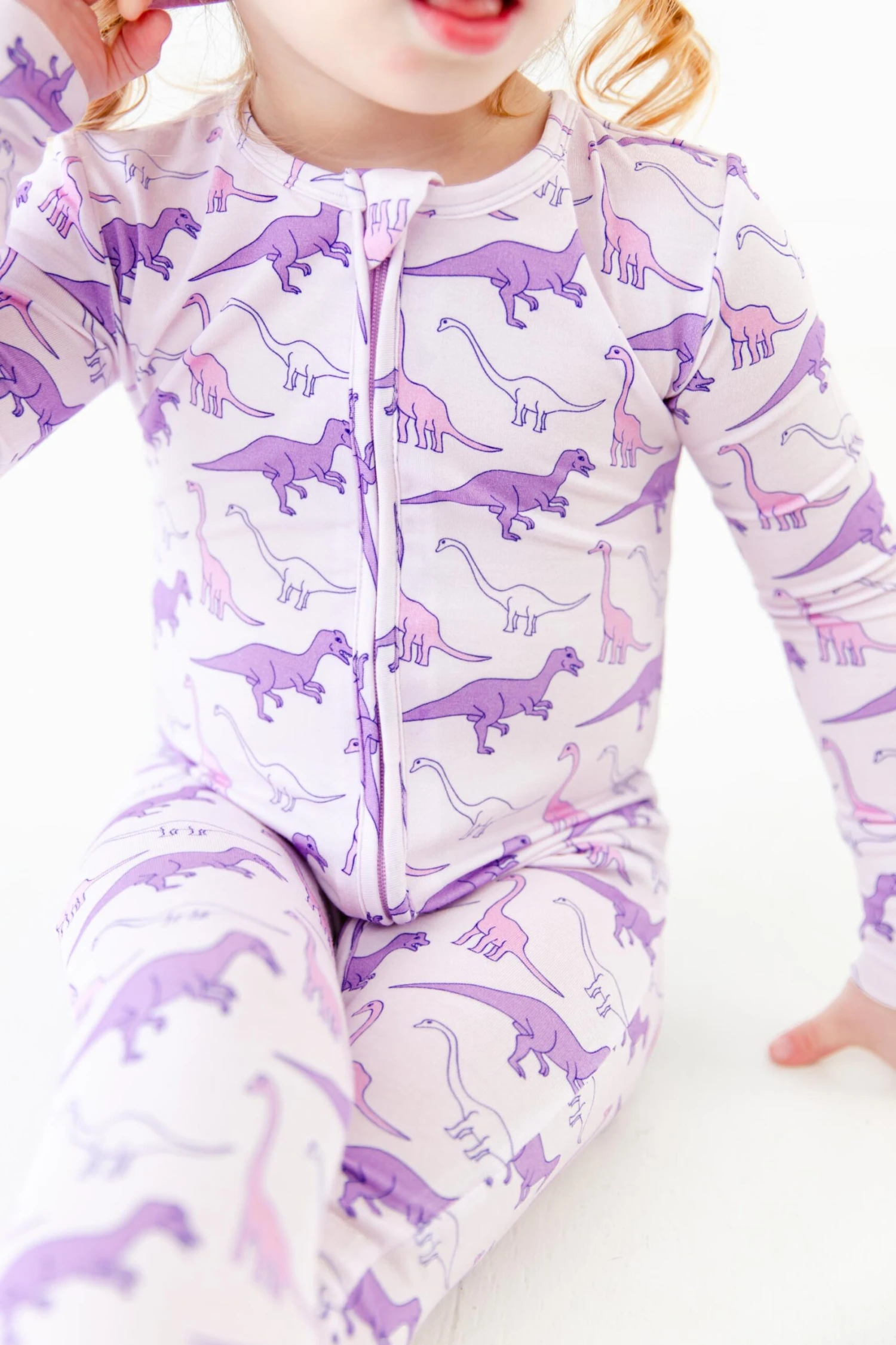 Land Before Bedtime Convertible Footie - Prehistoric Purple 4 Land Before Bedtime Convertible Footie - Prehistoric Purple - Image 2