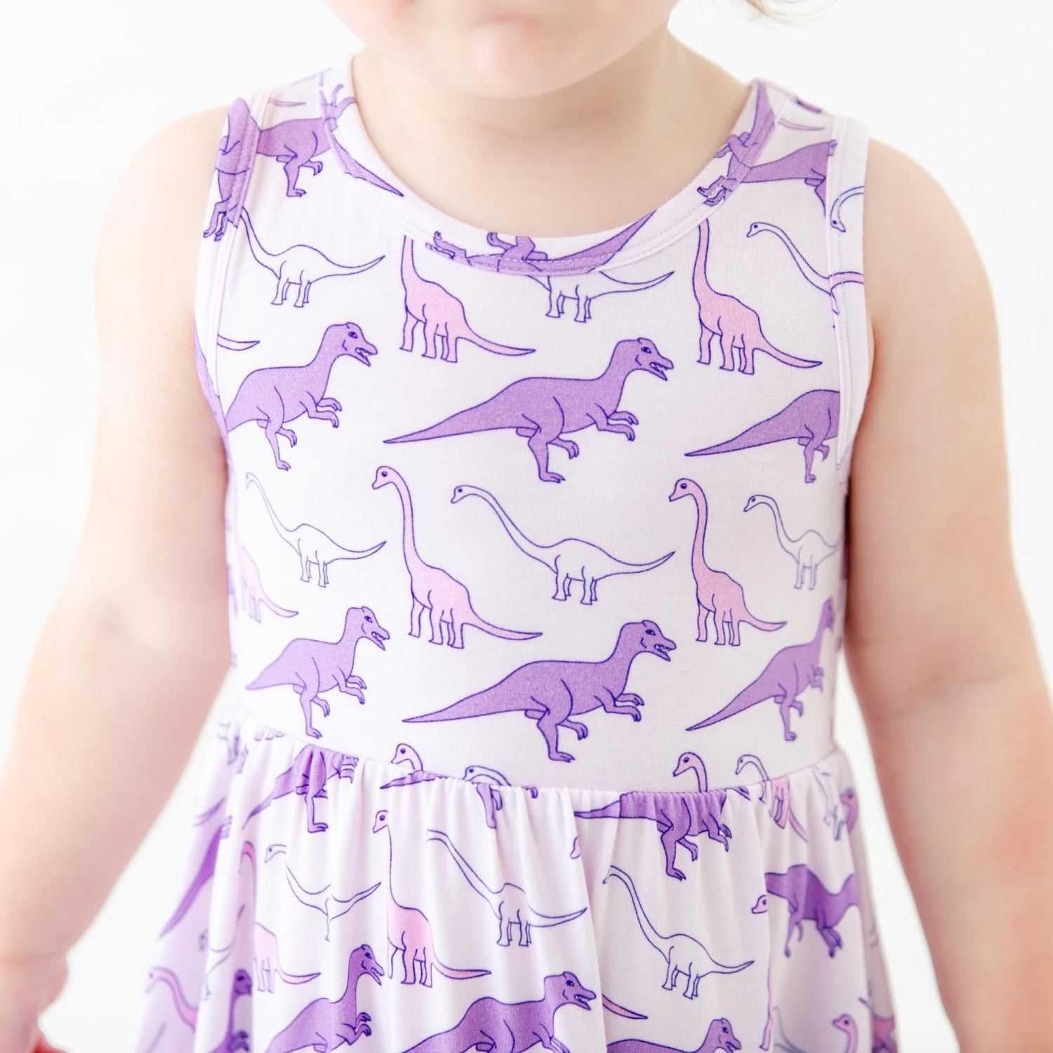 Land Before Bedtime Ruffle Bottom Twirler Dress - Prehistoric Purple 4 Land Before Bedtime Ruffle Bottom Twirler Dress - Prehistoric Purple - Image 2