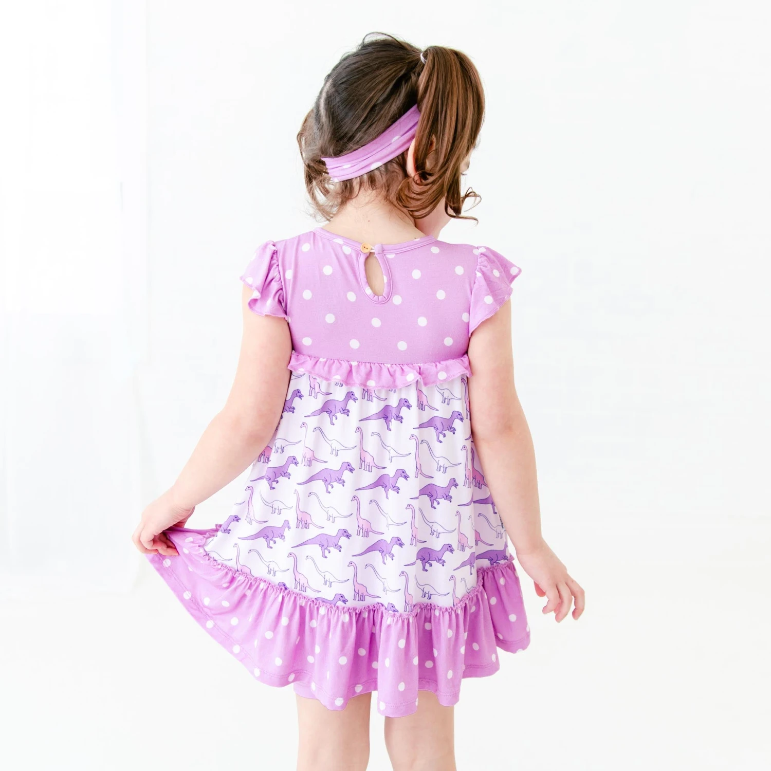 Land Before Bedtime Ruffle Playdate Set - Prehistoric Purple 6 Land Before Bedtime Ruffle Playdate Set - Prehistoric Purple - Image 4