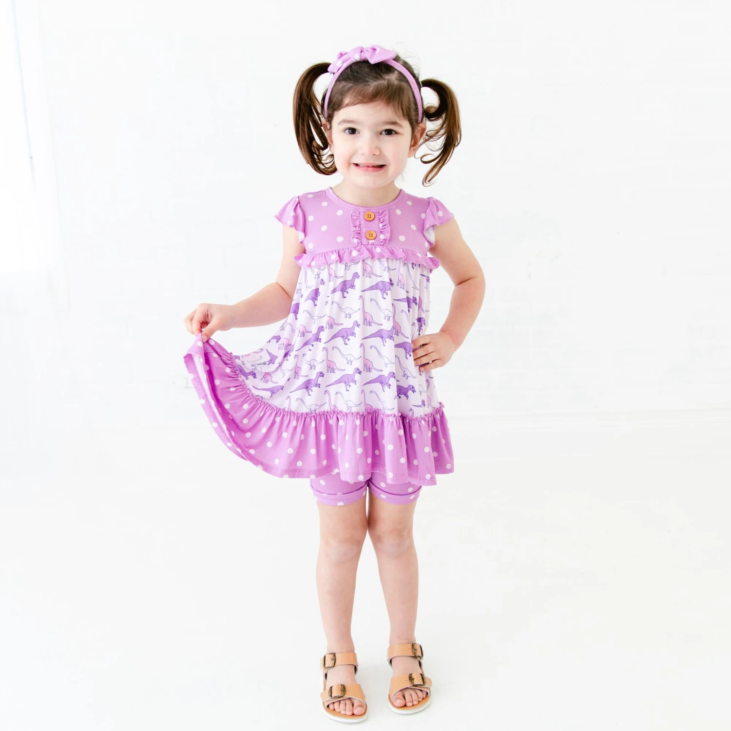 Land Before Bedtime Ruffle Playdate Set - Prehistoric Purple 3 Land Before Bedtime Ruffle Playdate Set - Prehistoric Purple