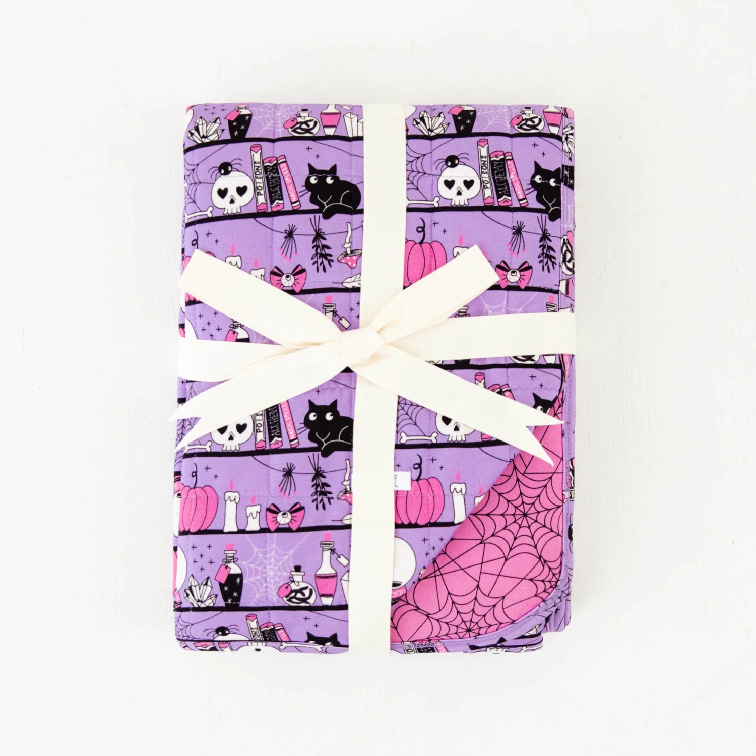 A Drop Of Magic Quilted Children's Bamboo Blanket - Purple 3 A Drop Of Magic Quilted Children's Bamboo Blanket - Purple