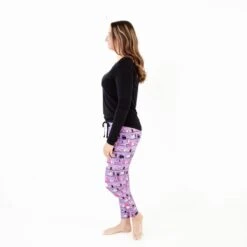A Drop Of Magic Women's Long Sleeve Loungewear - Purple 11 A Drop Of Magic Women's Long Sleeve Loungewear - Purple -DREAMIERE Store purpleshelfwomenspajamas 5
