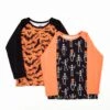 Long Sleeve Raglan Shirt Set: Halloween Duo 1 Long Sleeve Raglan Shirt Set: Halloween Duo -DREAMIERE Store raglanhalloweenset