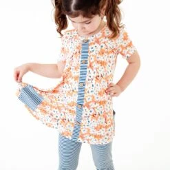 Orange You Cute Pocket Tunic And Pants Set -DREAMIERE Store sakuratunicset 2