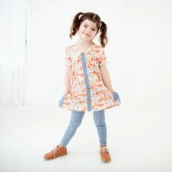 Orange You Cute Pocket Tunic And Pants Set