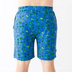 Shamrock And Roll Men's Sleep Shorts -DREAMIERE Store shamrocksmensshorts 2