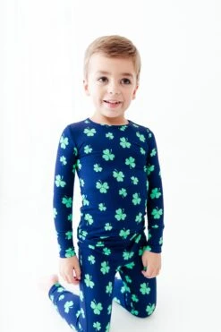 Dublin My Luck Two Piece Pajamas Set -DREAMIERE Store shamrockstwopiecejamms 10