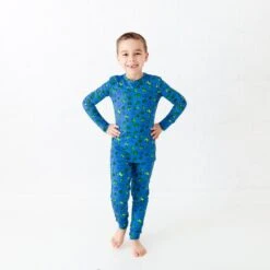 Shamrock And Roll Two Piece Pajamas Set