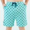 Fish And Ships Men's Sleep Shorts 2 Fish And Ships Men's Sleep Shorts -DREAMIERE Store sharksmensshorts