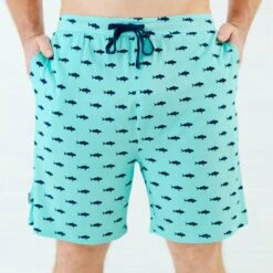 Fish And Ships Men's Sleep Shorts
