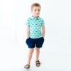 Fish And Ships Polo Shirt And Short Set 1 Fish And Ships Polo Shirt And Short Set -DREAMIERE Store sharkspoloandshortsset 5