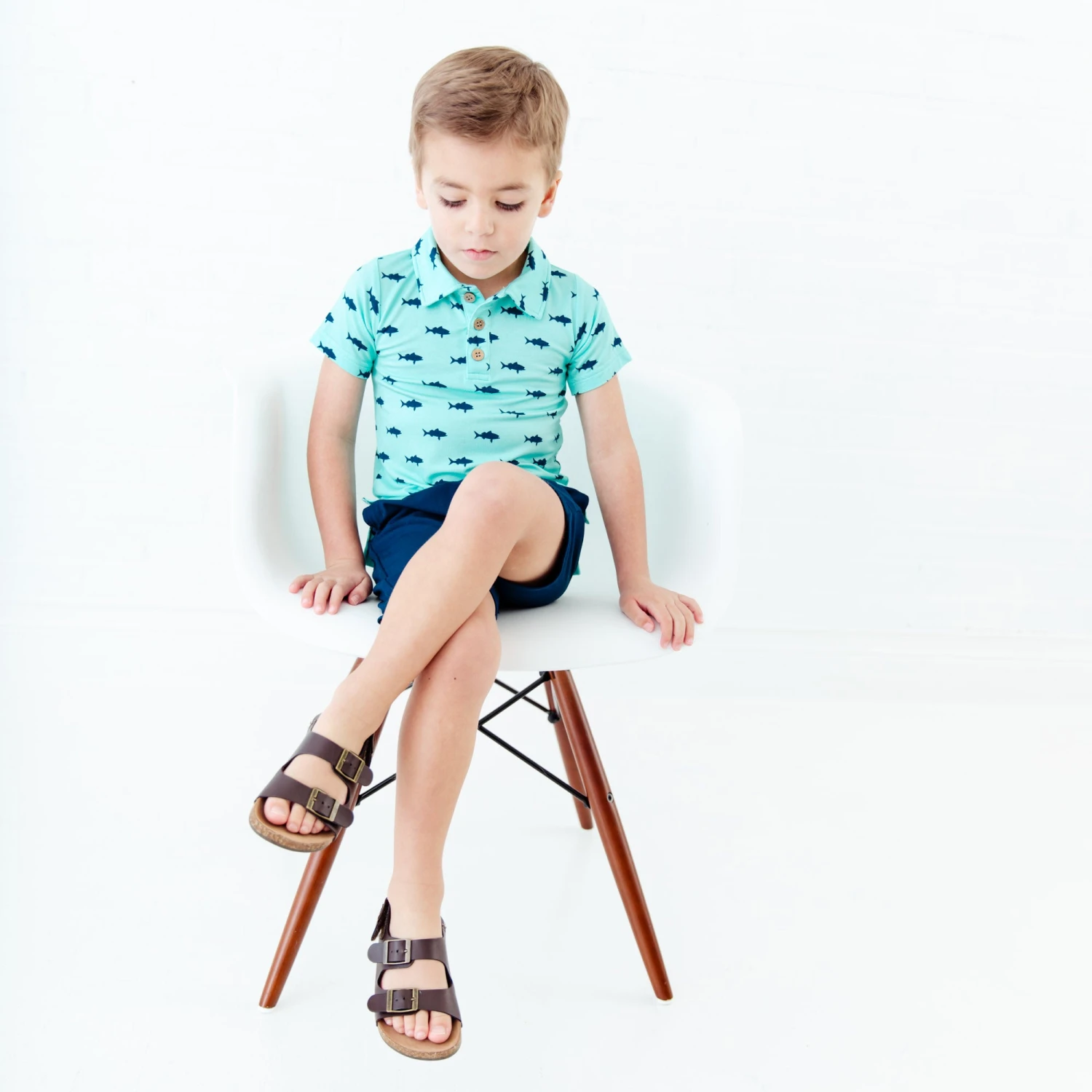 Fish And Ships Polo Shirt And Short Set 6 Fish And Ships Polo Shirt And Short Set - Image 4