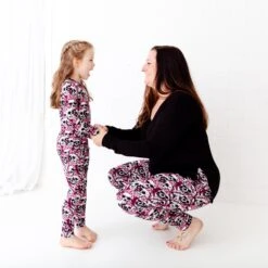 Bad To The Bows Women's Long Sleeve Loungewear -DREAMIERE Store skullswomensset 6