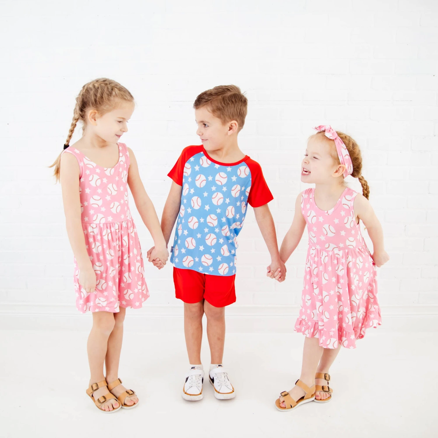 Stars And Strikes Raglan And Shorts Set - Sky Blue 8 Stars And Strikes Raglan And Shorts Set - Sky Blue - Image 6