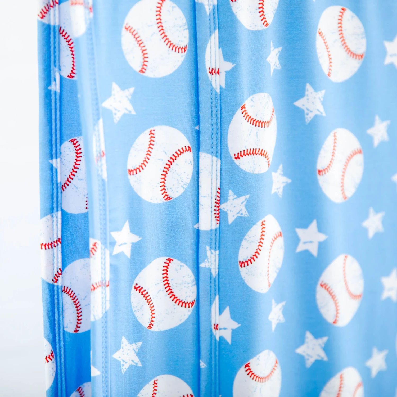 Stars And Strikes Reversible Blanket - Sky Blue 6 Stars And Strikes Reversible Blanket - Sky Blue - Image 4