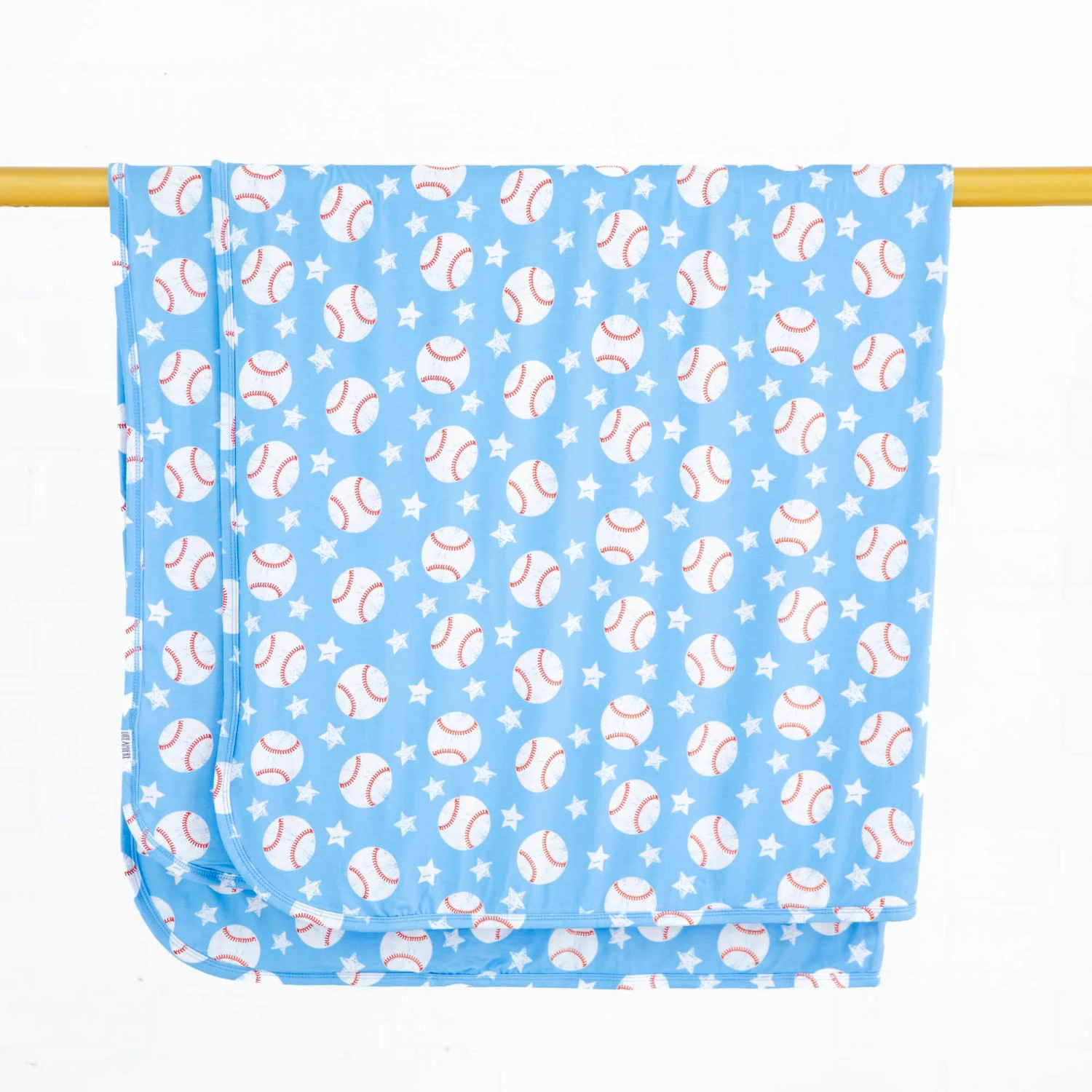 Stars And Strikes Reversible Blanket - Sky Blue 3 Stars And Strikes Reversible Blanket - Sky Blue