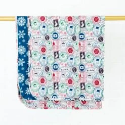Letters To Santa/Snowflake Like Home Reversible Blanket