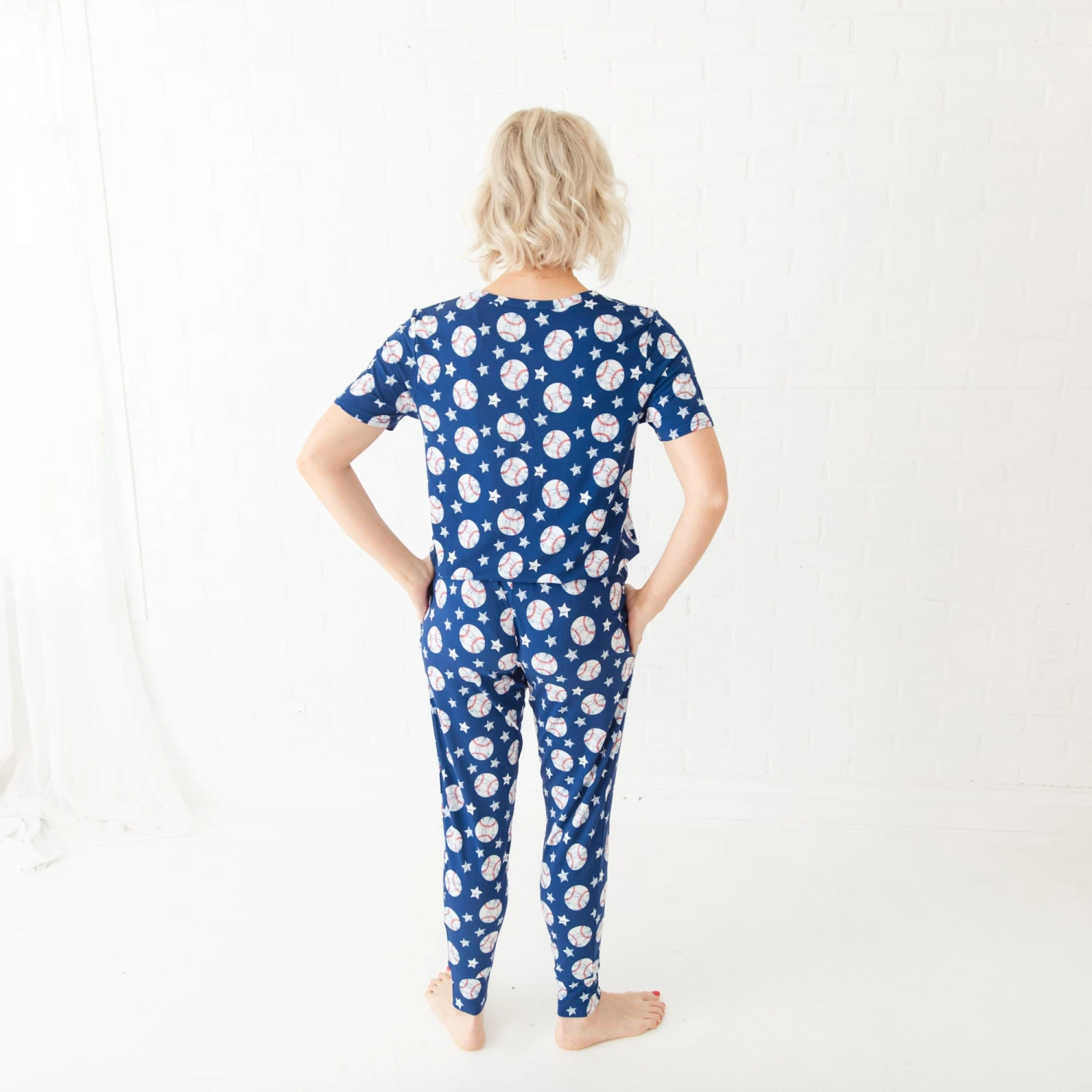 Stars And Strikes Women's Short Sleeve Loungewear 4 Stars And Strikes Women's Short Sleeve Loungewear - Image 2