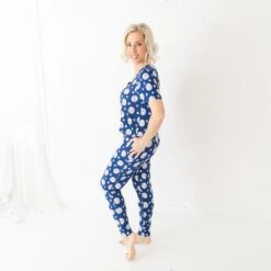 Stars And Strikes Women's Short Sleeve Loungewear 9 Stars And Strikes Women's Short Sleeve Loungewear -DREAMIERE Store starsandstrikeswomensSSLoungewear 5