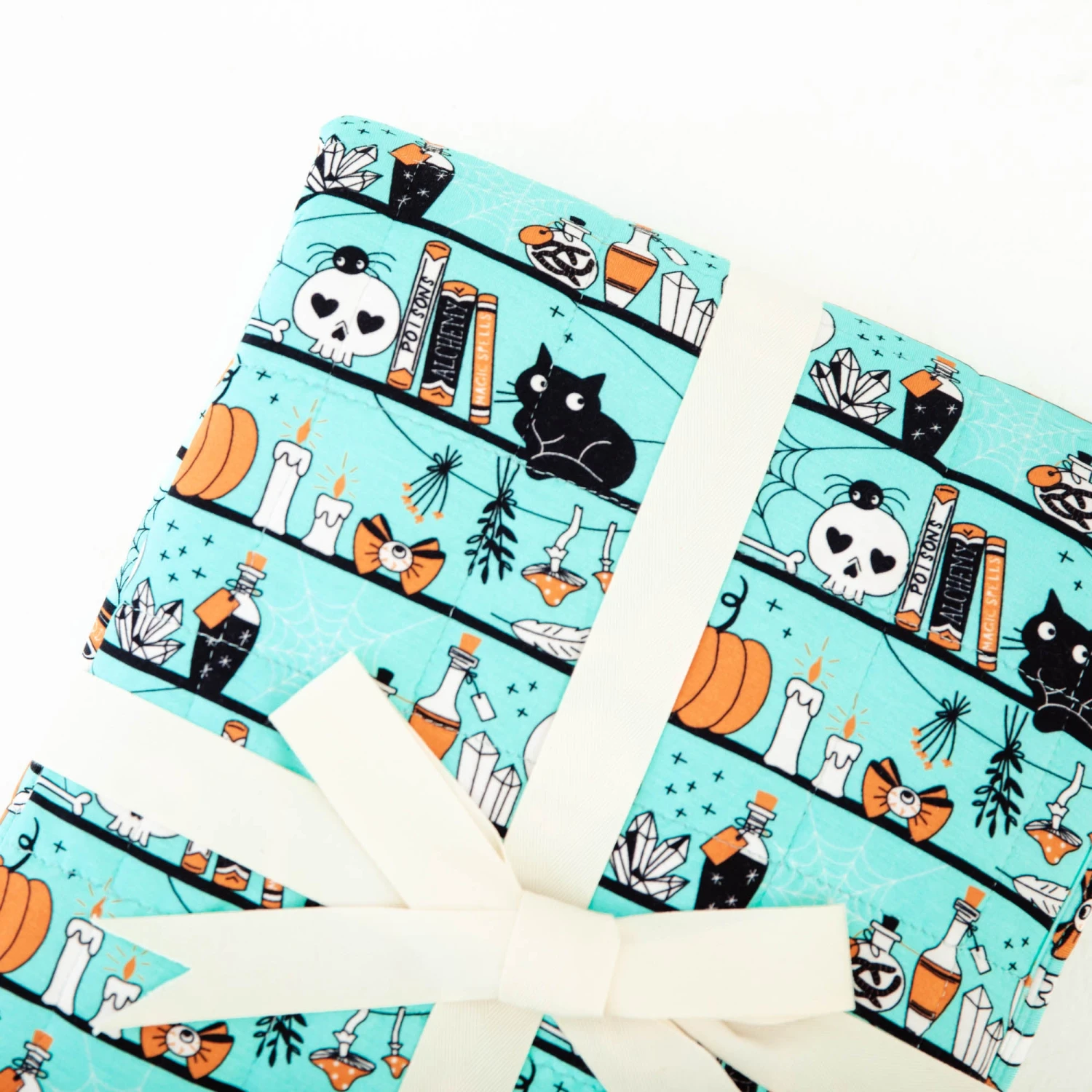 A Drop Of Magic Quilted Children's Bamboo Blanket - Teal 6 A Drop Of Magic Quilted Children's Bamboo Blanket - Teal - Image 4