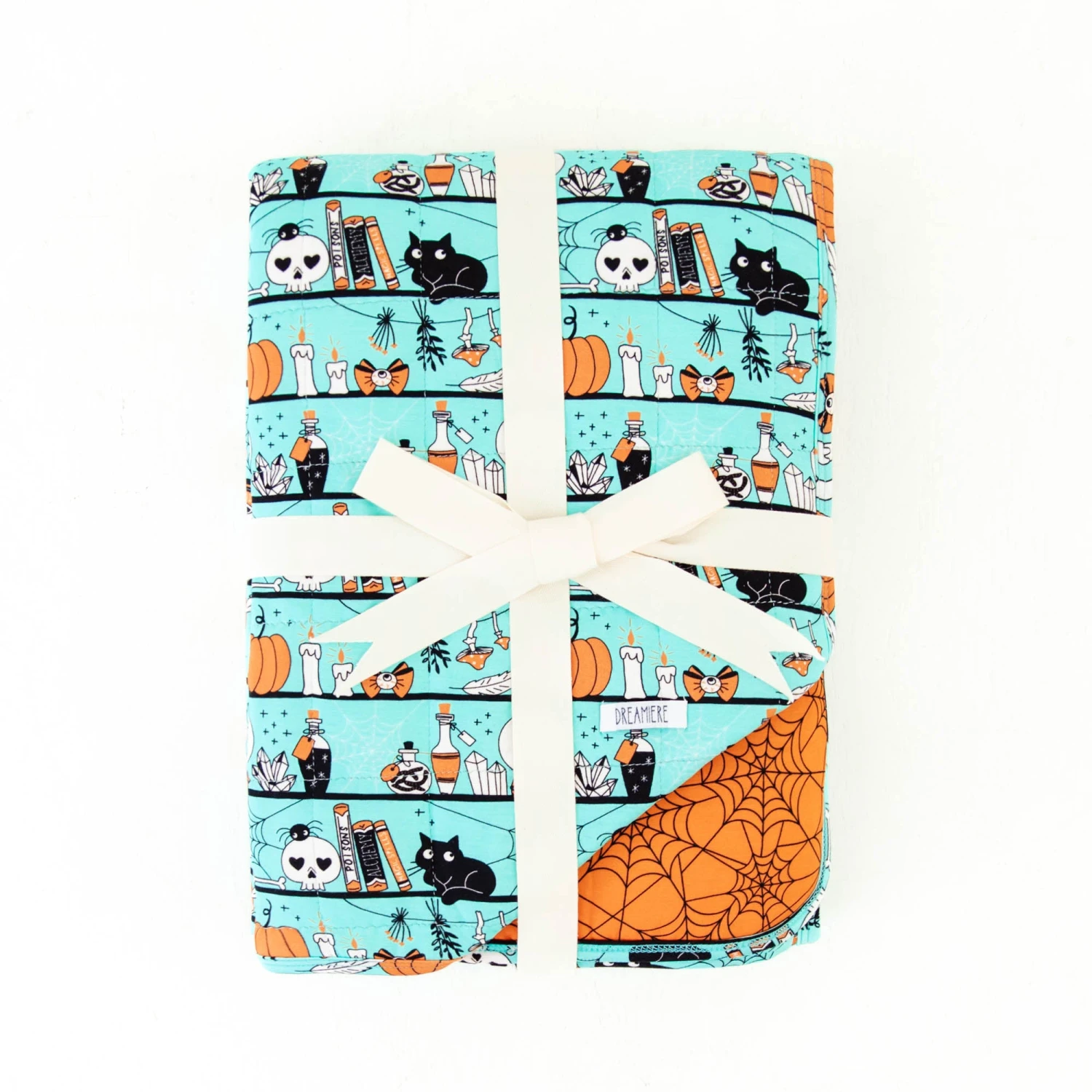 A Drop Of Magic Quilted Children's Bamboo Blanket - Teal 3 A Drop Of Magic Quilted Children's Bamboo Blanket - Teal