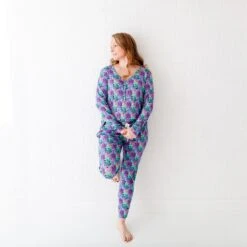 Electric Blooms Women's Long Sleeve Loungewear