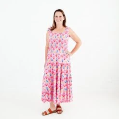 Holland At Your Girl Women's Smocked Ruffle Tank Dress