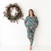 We Believe Women's Long Sleeve Loungewear - Jolly Green 2 We Believe Women's Long Sleeve Loungewear - Jolly Green -DREAMIERE Store webelievehuntergreenwomensloungewear