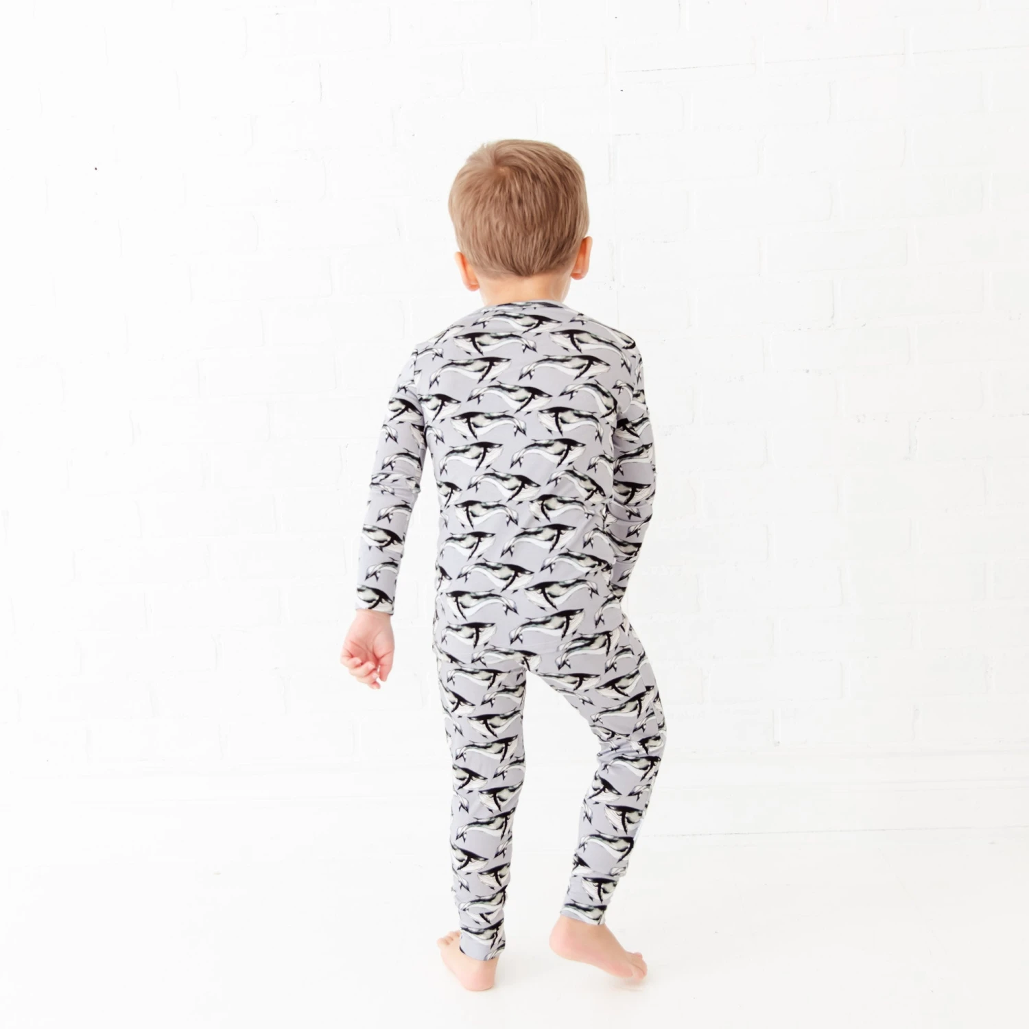 Whale Hello There Two Piece Pajamas Set 5 Whale Hello There Two Piece Pajamas Set - Image 3