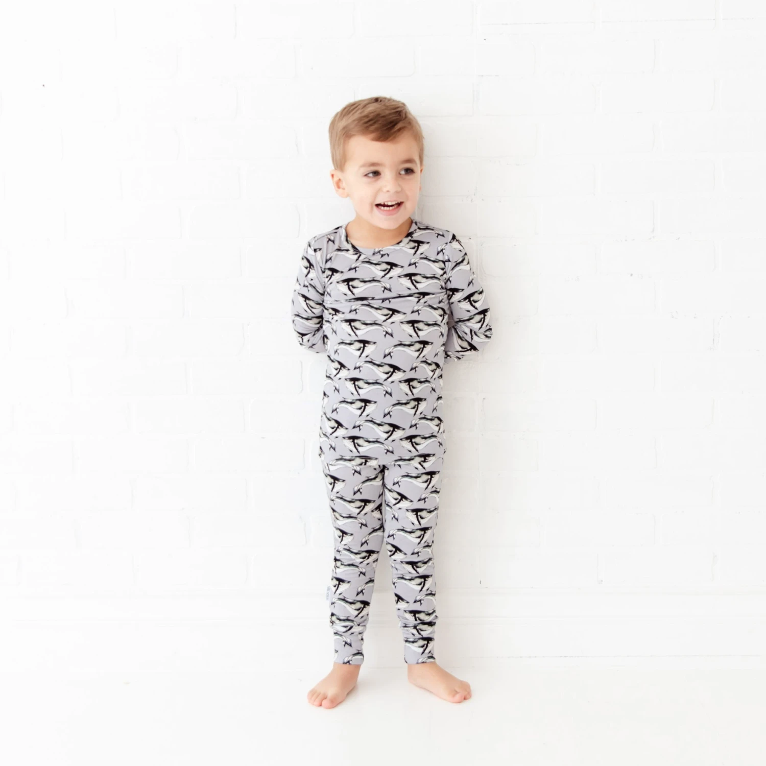Whale Hello There Two Piece Pajamas Set 3 Whale Hello There Two Piece Pajamas Set