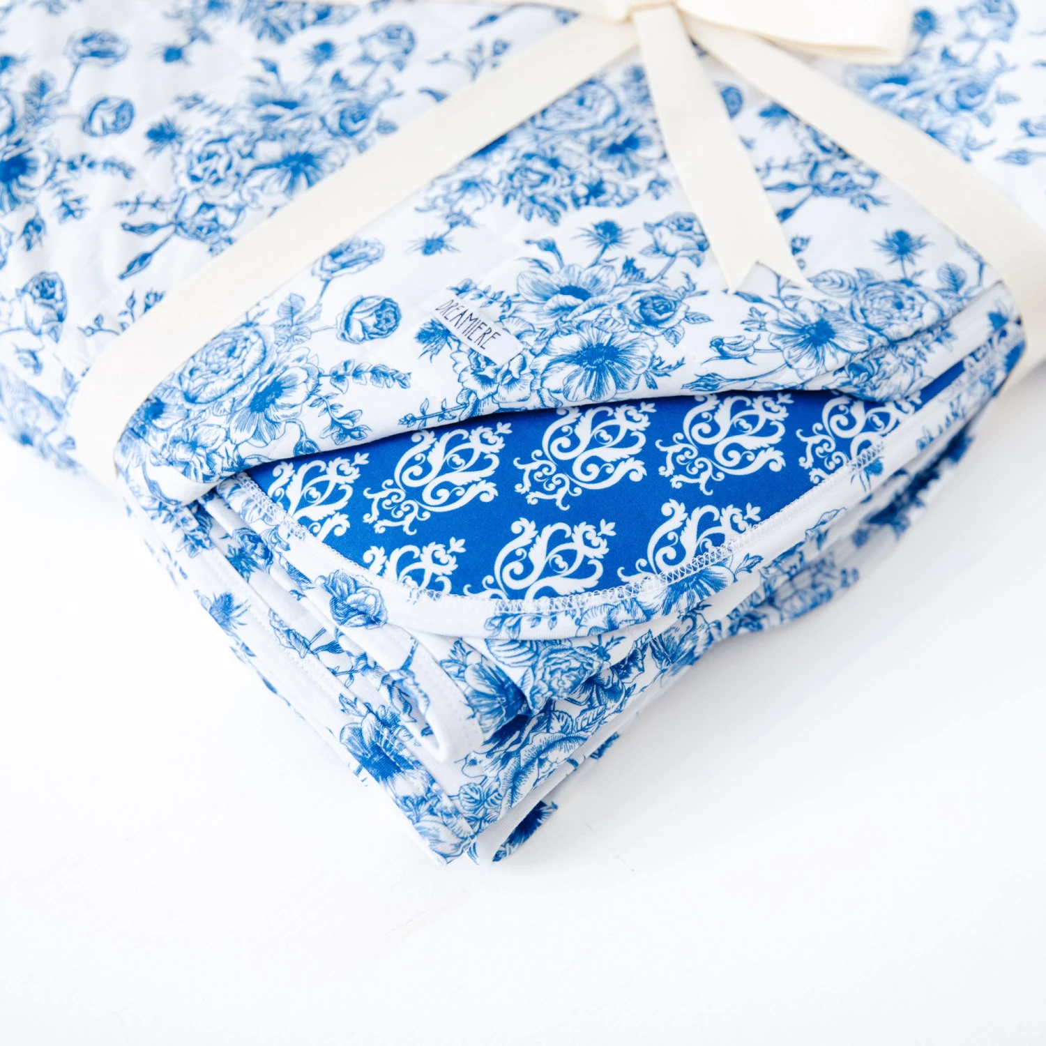 Something Blue Quilted Adult Bamboo Blanket - Two Layer 5 Something Blue Quilted Adult Bamboo Blanket - Two Layer - Image 3