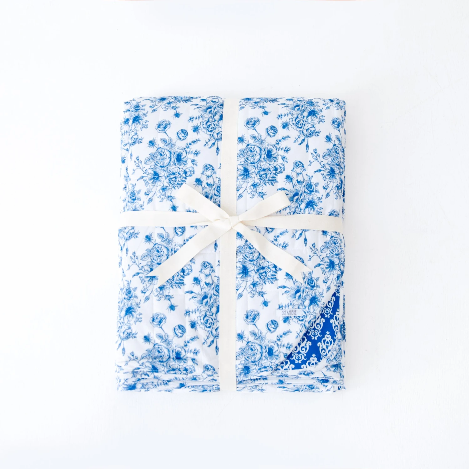 Something Blue Quilted Children's Bamboo Blanket 3 Something Blue Quilted Children's Bamboo Blanket