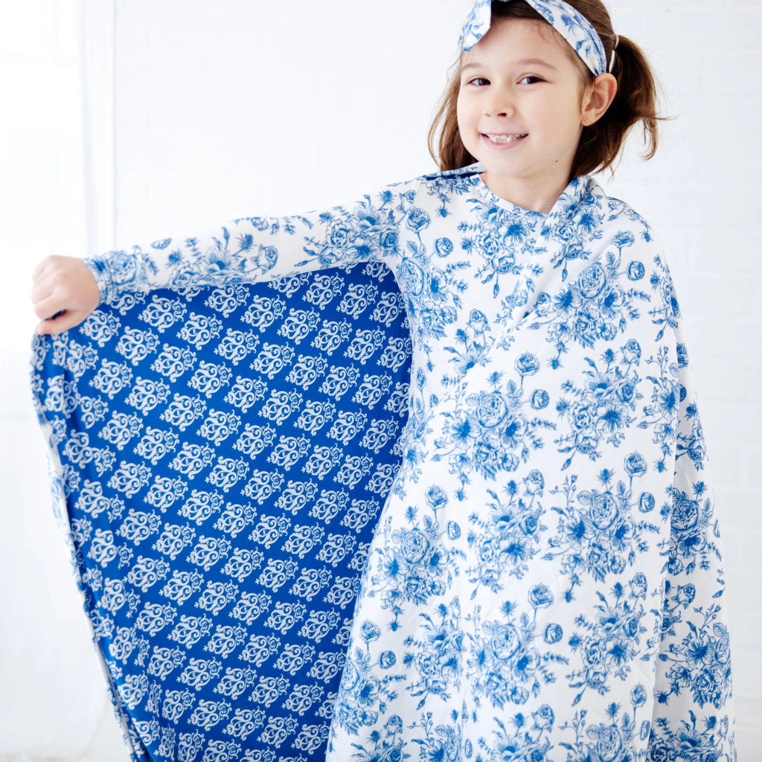 Something Blue Quilted Children's Bamboo Blanket 8 Something Blue Quilted Children's Bamboo Blanket - Image 6