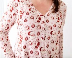 We Believe Women's Long Sleeve Loungewear - Frosty Pink -DREAMIERE Store womenspajamasset 12